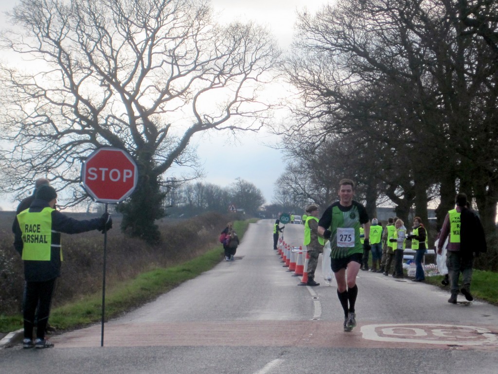 Completing the first lap