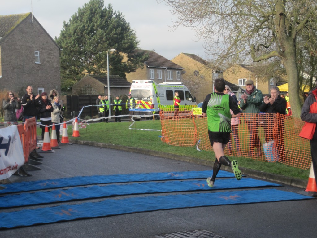 Crossing the finish Line