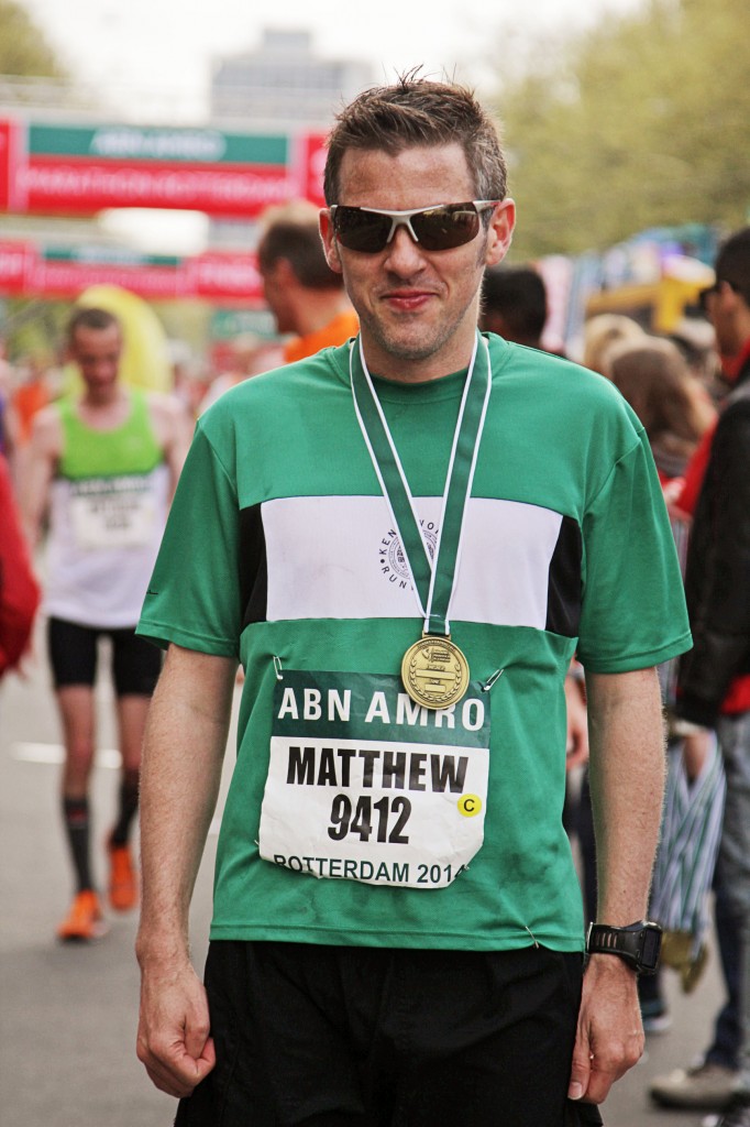 Posing With The Finishers' Medal.