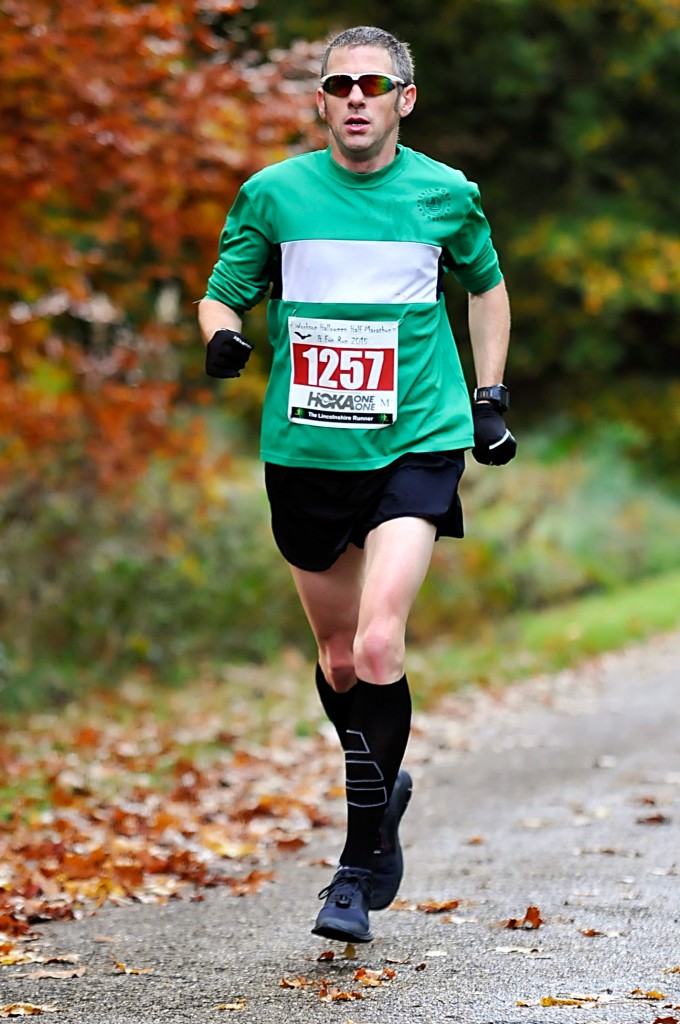 Running through glorious Autumn scenes.  © Mick Hall