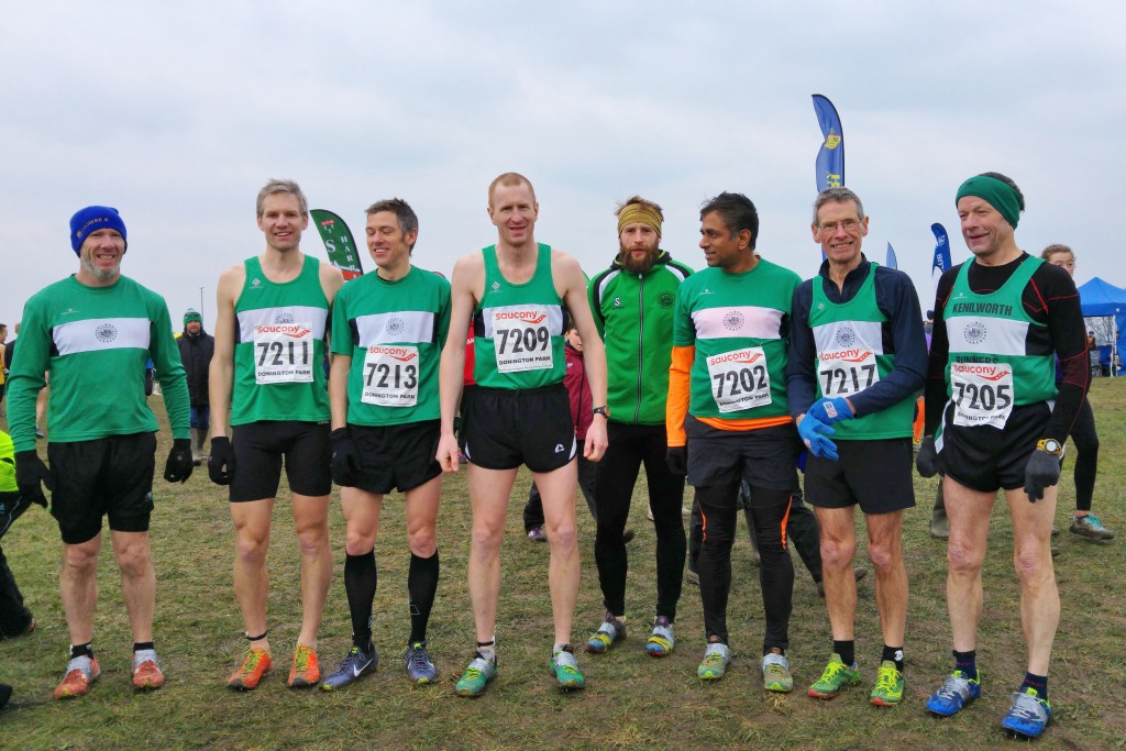 Me and members of Kenilworth Runners. at the English National Cross Country Championships.