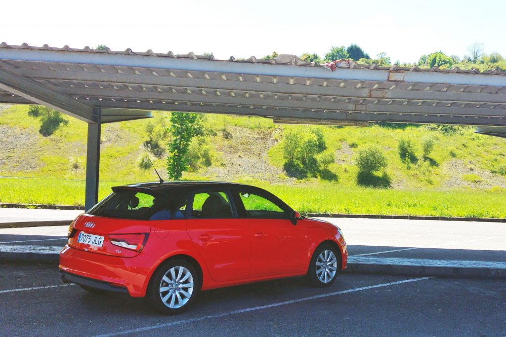 The Audi A1 hire car.