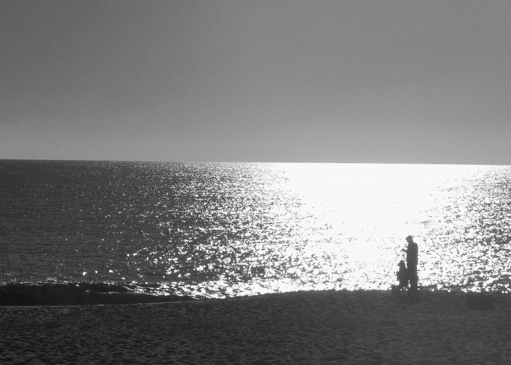 Morning run - Sutton On Sea - fishermen. Sutton on Sea Caravan Site, Saturday 6th August 2016.