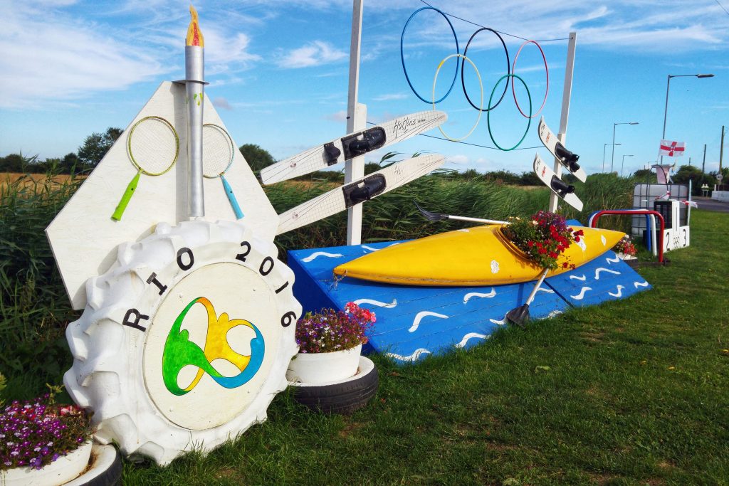 Morning run - Mablethorpe - homage to the Rio Olympics. Sutton on Sea Caravan Site, Sunday 7th August 2016.