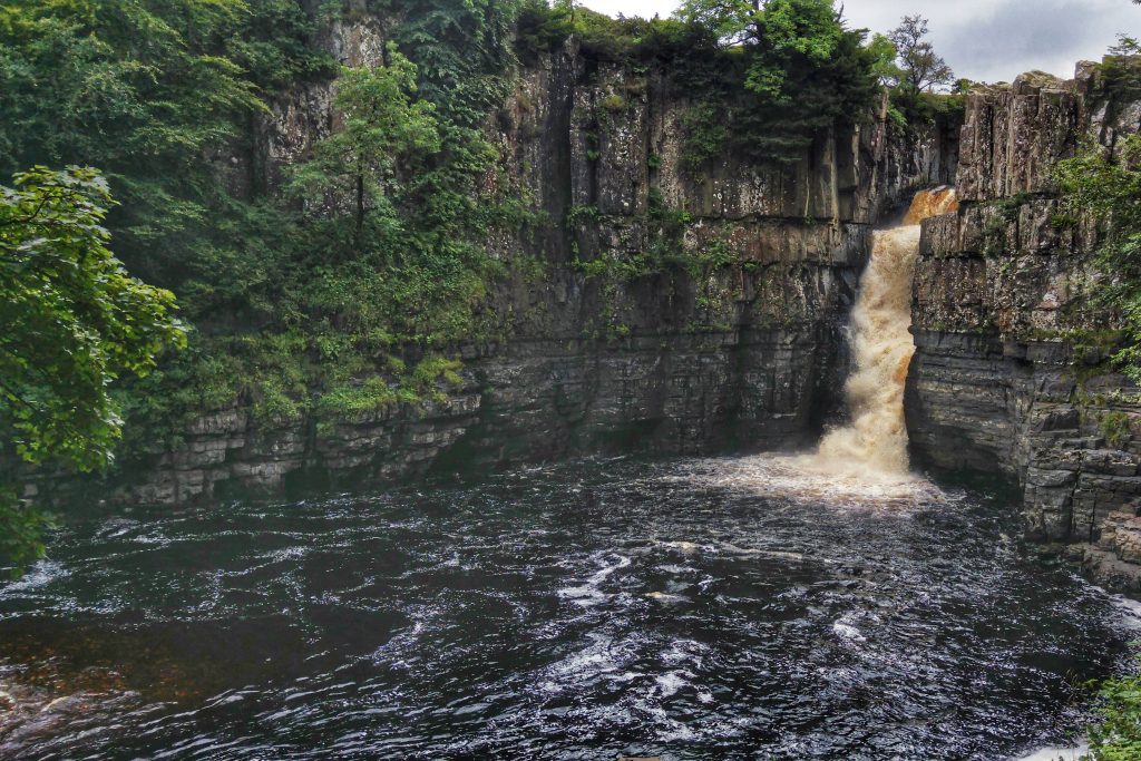 High Force Waterfall, near Bowlees. Teesdale Barnard Castle Caravan Site, Tuesday 9th August 2016.