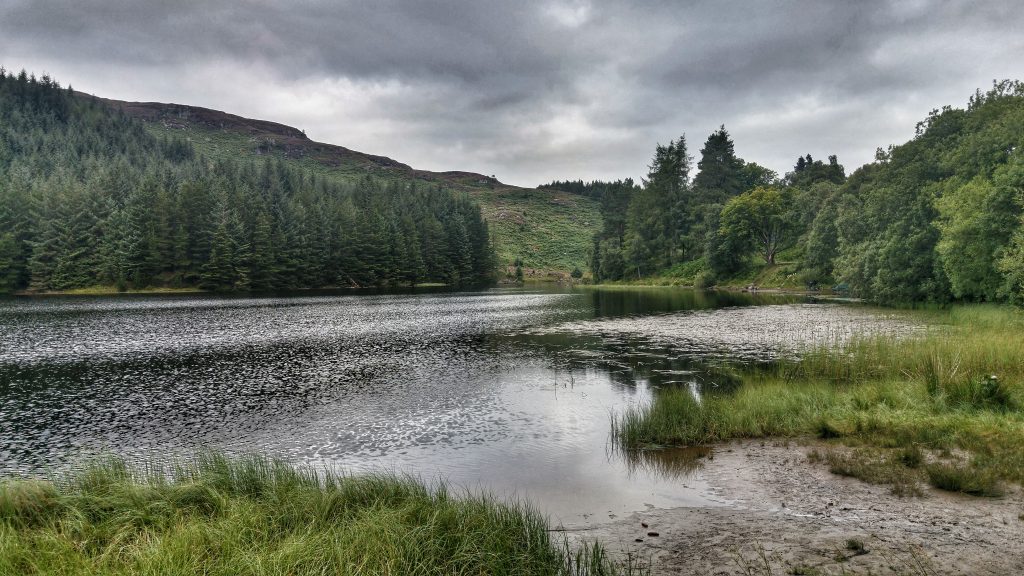 Killin morning run on Cycle Route 7. Killin, Maragowan Caravan Site, Monday 15th August 2016.