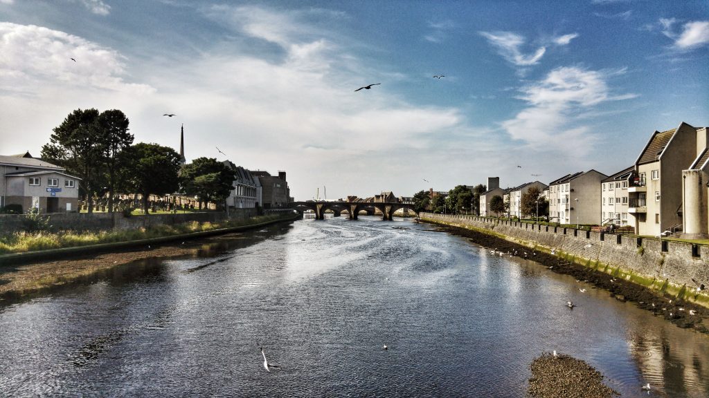 Afternoon run in Ayr - Bridge over River Ayr near town centre. Ayr Craigie Gardens Caravan Site, Wednesday 17th August 2016.