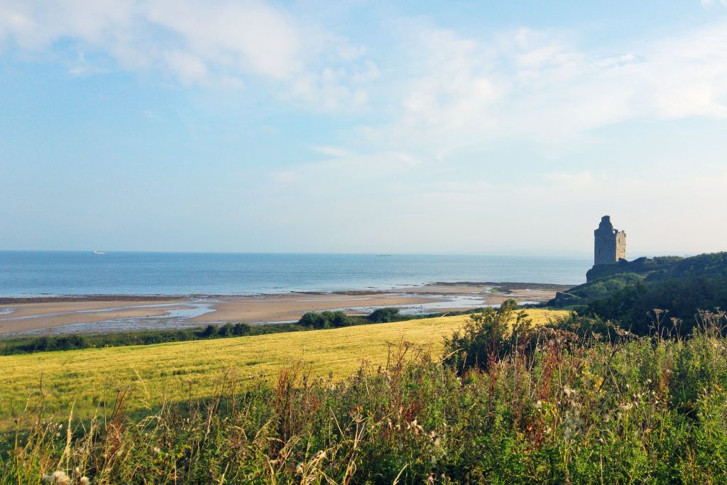 Morning run in Ayr - Greenan Castle. Ayr Craigie Gardens Caravan Site, Thursday 18th August 2016.